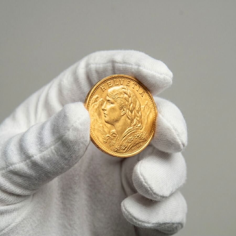 Rachat pièce or Vreneli Helvetia 20 Francs Suisse Paris 12 - expertise or, Les Monnaies de Lyon